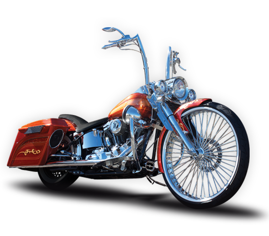 Black Custom Motorcycle Wheel - Custom Motorcycle Rims