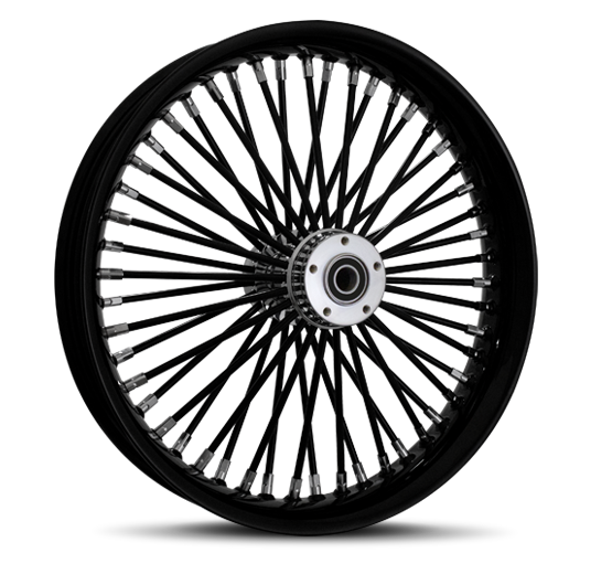 Black spoke store rims motorcycle