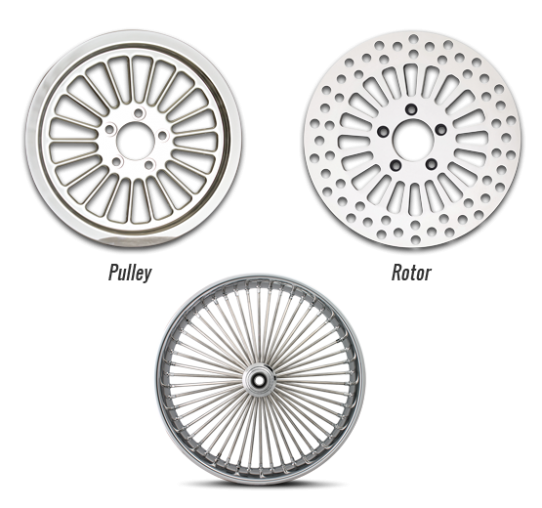 Black Custom Motorcycle Wheel Custom Motorcycle Rims For Sale