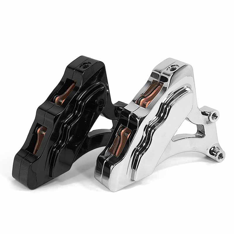 thumbnail image 2 of Universal Motorcycle Front Brake Caliper With Master Cylinder & Brake Pad – Aluminum Alloy, 65mm Hole Spacing 2 of 6