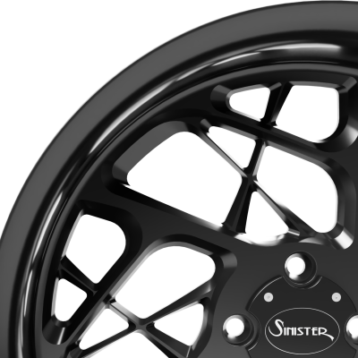 Vicious 20X7 Trike Black Close Up View