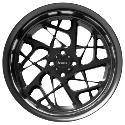 Vicious 20X7 Trike Black Front View
