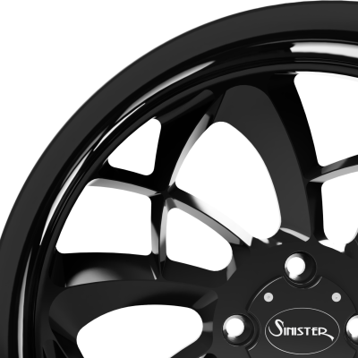 Diabolical 20X7 Trike Black Close Up View