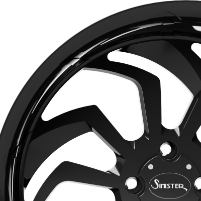 Dolce 20X7 Trike Black Close Up View