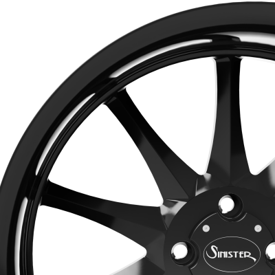 Showstopper 20X7 Trike Black Close Up View