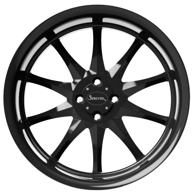 Showstopper 20X7 Trike Black Front View